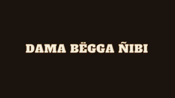 Dama Bëgga Ňibi - Live in Dakar | Aron & The Jeri Jeri Band